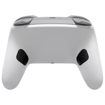 eXtremeRate Bottom Shell for Nintendo Switch 2 Pro, White | Custom DIY Rear Back Plate Housing Replacement Cover Case for Nintendo Switch 2 Pro Controller - color: White