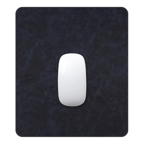 Mouse pad, Non-Slip Washable Waterproof Computer Mouse mat Thick for Laptop Wireless Mouse Home Office Travel, Portable 9.8"x 8.3" S Dark Blue - color: Dark Blue, size: 9.8" x 8.3"