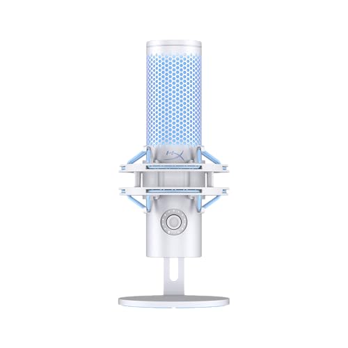 HyperX Quadcast 2 Frost – USB Microphone for Gaming, Streaming and Podcasting, with On-Board Controls, LED Lighting, Removable Shock Mount