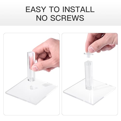 Kalami Flying Miniatures Combat Riser for DND | 4” Acrylic Base Flight Stand Terrain Perfect for Dungeon and Dragons, Warhammer, D&D 5e and Tabletop TTRPGs - size: 4 in-Standard