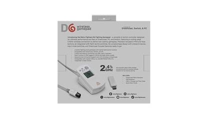 Retro Fighters D6 Dreamcast Wireless Controller for Switch/PC/Dreamcast, White - color: White