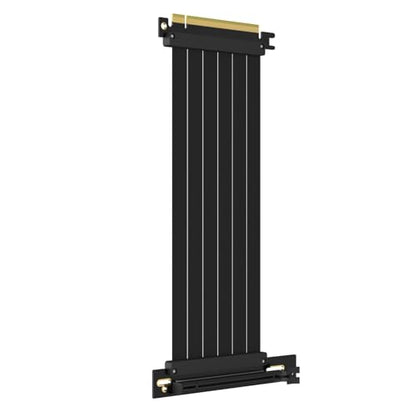 GLOTRENDS 250mm PCIe 3.0 X16 Riser Cable for Low-end PCIe 3.0 GPUs, Such as GeForce RTX 20/GTX 16/GTX 10 Series and AMD Radeon RX5000/VII/RX Vega/R9 Fury Series, etc - size: 250mm, style: 90 Degree Right Angle