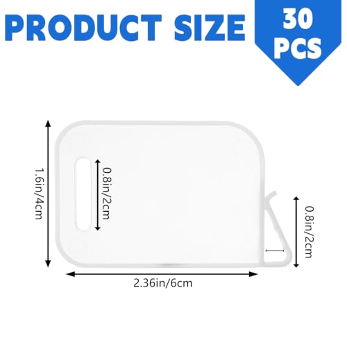 30 Pcs Card Box Dividers, PP Trading Card Dividers Clip, Adjustable Plastic Dividers for Storage Boxes, Storage Separator Clips the Cardboard Side Wall for Baseball MTG TCG Sports Cards Organizer