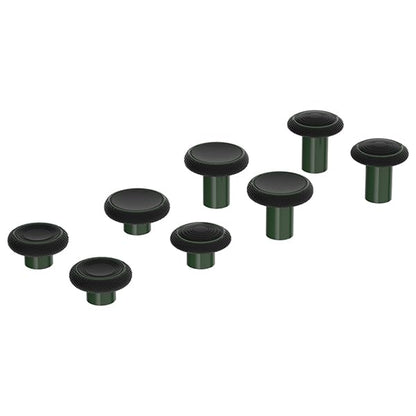 HEXGAMING 8-Pack Replacement Thumbsticks Caps, Static Emerald | 2 Height, Domed & Concave Grips, for Phantom & Ultimate Pro Controllers, Base Part NOT Included - color: Static Emerald