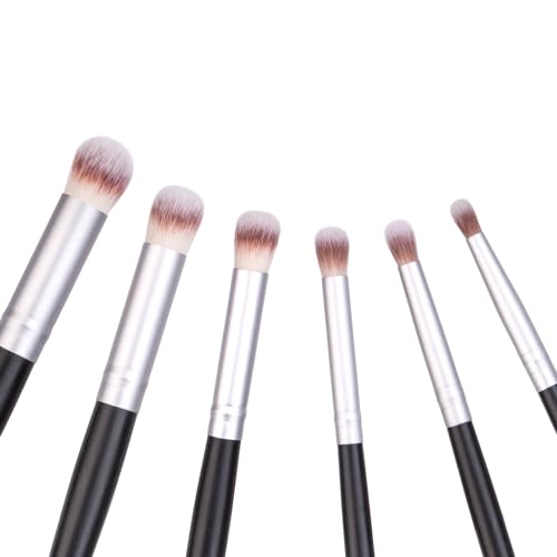 Drybrush Set - Premium Art Paintbrush Set for Miniatures,6 Different Sizes | Ultra-Soft Vegan Fibers,Banner Painting Supplies,Ideal for Detailing - style: 6P Black