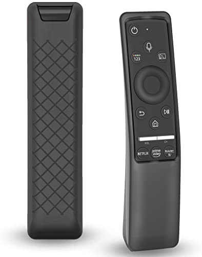 Case Compatible with Samsung Smart TV Remote Controller BN59 Series, Light Weight Silicone Cover Protector Shockproof Anti-Slip Remote Skin Sleeve - Black - color: Black