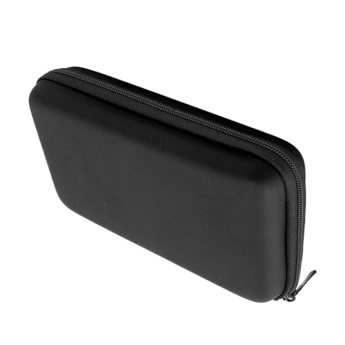 Hard Shell Carrying Case for New 3DS XL/2DS XL - Travel Protective Storage with 8 Game Cartridge Slots & Water Proof PU Exterior (Black) - color: Black