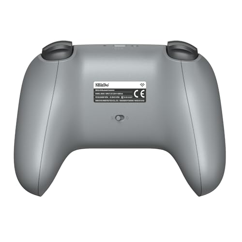 8Bitdo 64 Bluetooth Controller for Analogue 3D, Grey | Switch/Switch 2, Windows and Android Support, Wired USB, D-Input/S-Input Modes, Hall Effect Joystick, Vibration - color: Grey