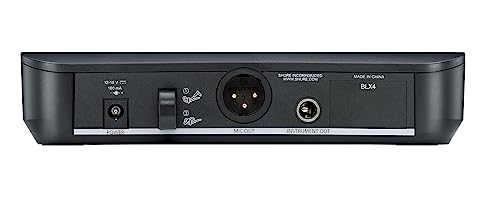 Shure BLX14/P31 Wireless Headset Microphone System - H10 Band | 14-hour battery and 300 ft UHF range with PGA31 headset mic, bodypack and single-channel receiver for presenting - style: H10 Band (542-572 MHz)