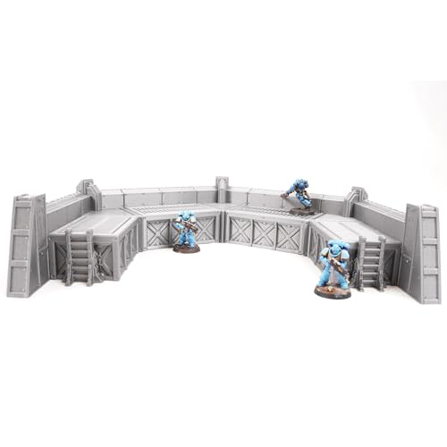 Forward Guard Defense Wall Miniature Terrain for Wargames and RPGs 28/32mm Scale