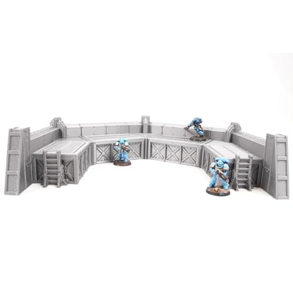 Forward Guard Defense Wall Miniature Terrain for Wargames and RPGs 28/32mm Scale