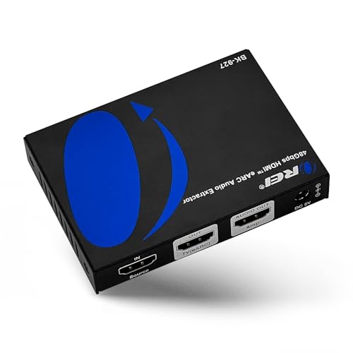 OREI 8K 48Gbps HDMI eARC Audio Extractor, CEC, VRR, ALLM, FVA, EDID, DTS:X | HDMI Audio Extractor 4K 120Hz, HDMI eARC Audio Extractor, Dolby Vision, HDR10+, Atmos Passthrough