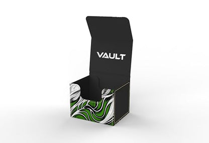 Vault- TCG/MTG 100+ Card Color Combo Deck Box (White/Black/Green) - color: White/Black/Green