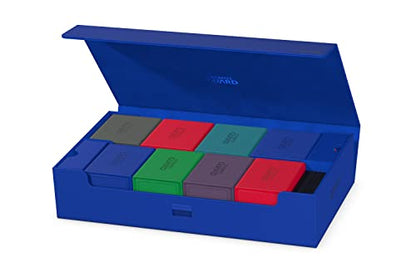 Ultimate Guard Omnihive 1000+, Deck Case for 1000 Double-Sleeved TCG Cards + 2 removable Trays, Blue, Magnetic Closure & Microfiber Inner Lining - color: Blue