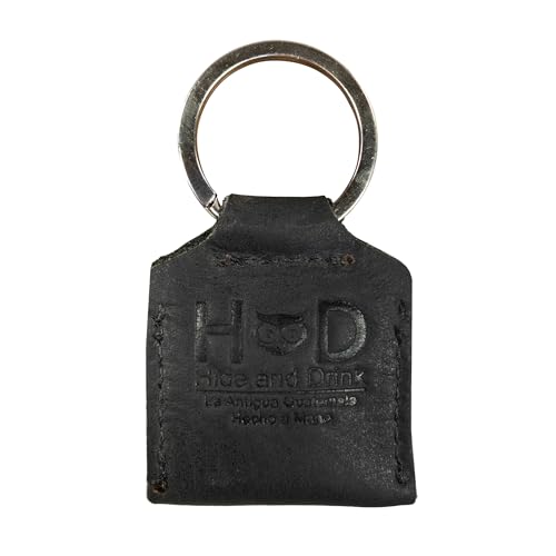 Rustic Leather Switch Cartridge Game Keychain/SD Card/Guitar Pick Holder Handmade by Hide & Drink (Charcoal Black) - color: Charcoal Black