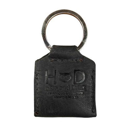 Rustic Leather Switch Cartridge Game Keychain/SD Card/Guitar Pick Holder Handmade by Hide & Drink (Charcoal Black) - color: Charcoal Black