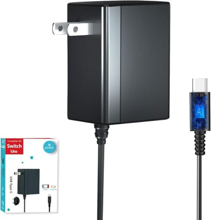 Charger for Nintendo Switch, Fast Charger with 6.6FT Charging Cable, AC Power Supply Adapter for Nintendo Switch OLED/LITE Steam Deck Charger, Support Switch TV Dock Mode Output 15V2.6A USB C Chargers - size: 6.6FT