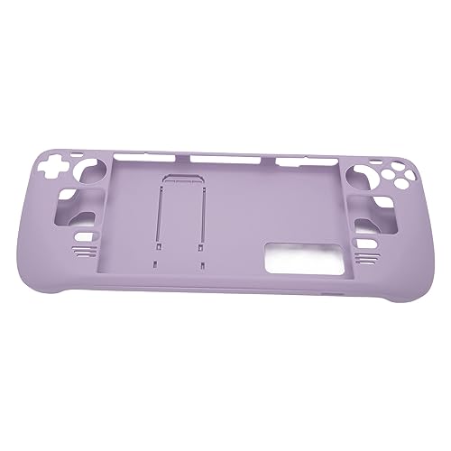 MUNEFE Kickstand Protective Case for Steam Deck, Cover Protector with Stand Base, Full Fingerprint Proof Protective Case for Protecting Your Gaming Console(Lilac Purple)