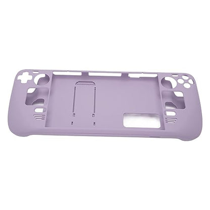 MUNEFE Kickstand Protective Case for Steam Deck, Cover Protector with Stand Base, Full Fingerprint Proof Protective Case for Protecting Your Gaming Console(Lilac Purple)