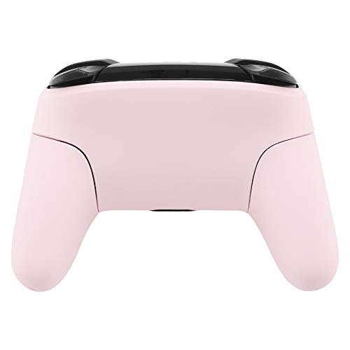 eXtremeRate Cherry Blossoms Pink Faceplate Backplate Handles for Nintendo Switch Pro Controller, DIY Replacement Hand Grip Housing Shell Cover for Nintendo Switch Pro - Controller NOT Included - color: Cherry Blossoms Pink