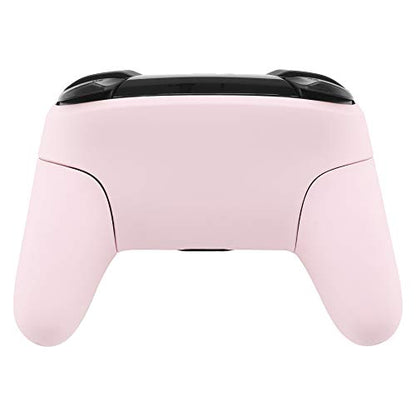 eXtremeRate Cherry Blossoms Pink Faceplate Backplate Handles for Nintendo Switch Pro Controller, DIY Replacement Hand Grip Housing Shell Cover for Nintendo Switch Pro - Controller NOT Included - color: Cherry Blossoms Pink