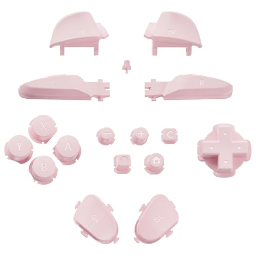 eXtremeRate DIY Replacement Full Set Buttons for Nintendo Switch 2 Pro Controller, Custom ABXY Dpad + - Home Capture Power L R ZR ZL Triggers Sync GL GR Buttons for Switch 2 Pro - Cherry Blossoms Pink - color: Cherry Blossoms Pink
