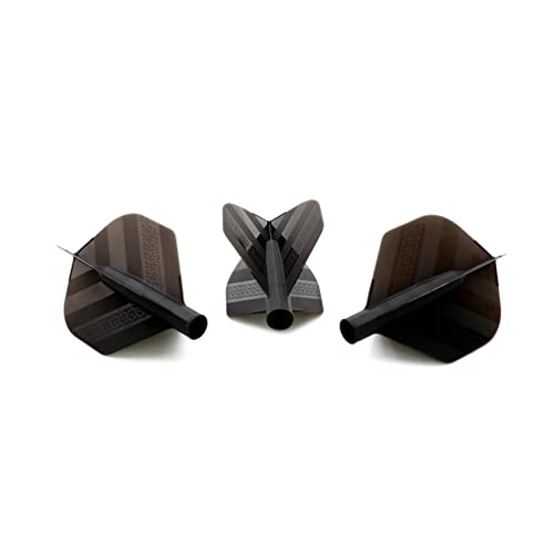 CUESOUL TERO Plus New Double Direction Telescopic and Rotating Dart Flights System-AK4 Dart Flight - color: Black