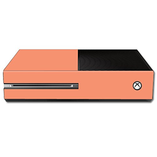 MightySkins Skin Compatible with Microsoft Xbox One - Solid Peach | Protective, Durable, and Unique Vinyl Decal wrap Cover | Easy to Apply, Remove, and Change Styles | Made in The USA - color: Peach