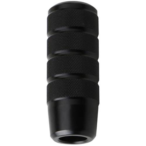 Osilly 3.74 Inch Aluminum Shift Knob with 3 Threaded Adapters, Black | aluminum alloy construction, ergonomic extended grip, supplied adapters, for manual and select automatic cars, interior parts - color: Black