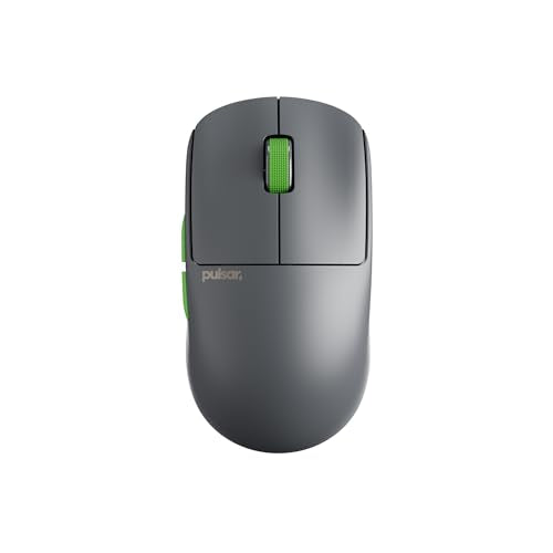 Pulsar Gaming Gears X2 Crazylight Wireless Gaming Mouse, Ultra Lightweight 1.23 oz (35g), Optical Switch, 32000 DPI, 750 IPS, XS-1 Sensor, 8k Compatible (Volt Shadow) - color: Volt Shadow, size: Mini, style: X2 CrazyLight