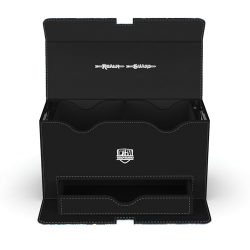 200+ Card Custom Art TCG/MTG Dual Commander Deck Box with Storage (Necromancer)