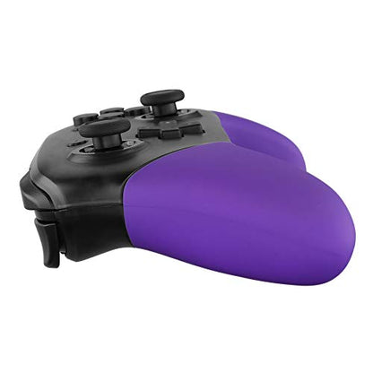 eXtremeRate Purple Replacement Handle Grips for Nintendo Switch Pro Controller, Soft Touch DIY Hand Grip Shell for Nintendo Switch Pro - Controller NOT Included - color: Purple