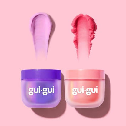 GUI GUI Fruity Glow Slime Kit, Cloud & Butter Scented Slimes | Gua Sha, Beauty Scoop, charms, booster, and collectible figurine in a slime kit for girls, birthday gifts for girls 6+ - style: Cloud & Butter
