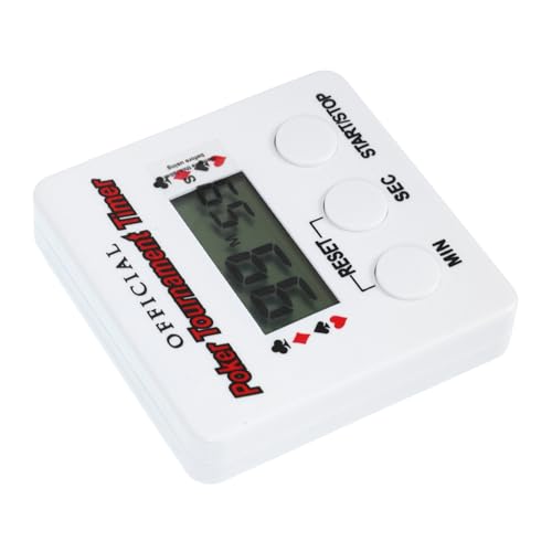 HANABASS and Break Resistance Poker Timer Digital Countdown Timer Pause Button for Poker Night Party