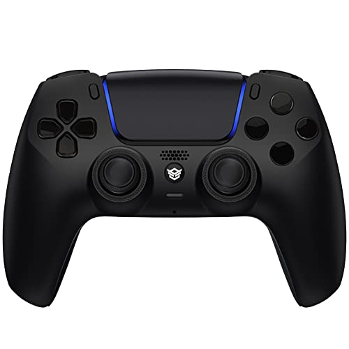 HEXGAMING ULTIMATE Wireless Controller Compatible with ps5, Black | Hall Effect Joysticks, Mouse-Click Triggers & Bumpers, 4 Remappable Back Buttons, 8 Swappable Sticks, FPS Gaming - color: Black