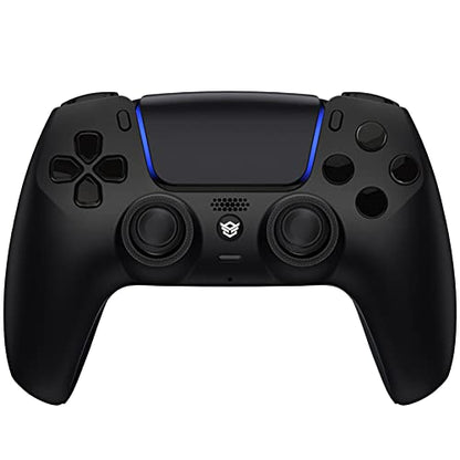 HEXGAMING ULTIMATE Wireless Controller Compatible with ps5, Black | Hall Effect Joysticks, Mouse-Click Triggers & Bumpers, 4 Remappable Back Buttons, 8 Swappable Sticks, FPS Gaming - color: Black