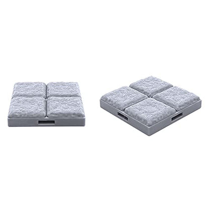 EnderToys Locking Dungeon Tiles - Masonry and Stone, Wargame Terrain for Tabletop 28mm Miniatures, 3D Printed Scenery