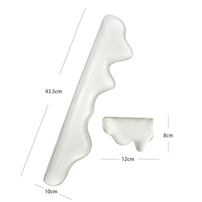 Ergonomic Gel Wrist Rest for Keyboard and Mouse, Wrist Rest Set, Cute Silicone Wrist Rest for Computer Keyboard 60%/68%/75% (Green) - color: Green