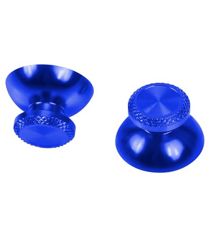 Ceozon Replacement Metal Thumb Grips Accessories for Ps5 Controller Thumbsticks Swap Joysticks Repair Kit (Blue)