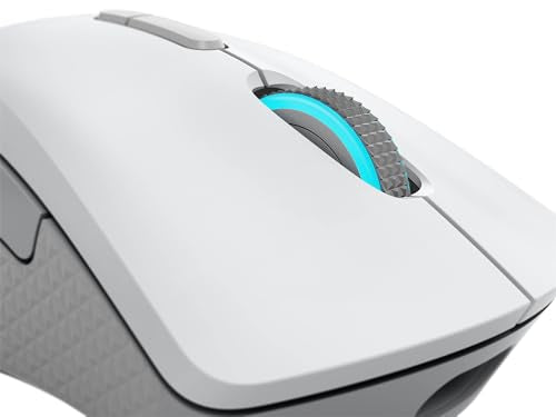 Lenovo Legion M600 RGB Wireless Gaming Mouse – 16,000 DPI, 9 Programmable Buttons, 200-Hour Battery Life, 50-Million Clicks Durability – Ambidextrous Computer Mouse (Stingray) - color: Stingray, size: Large | Ambidextrous, style: M600