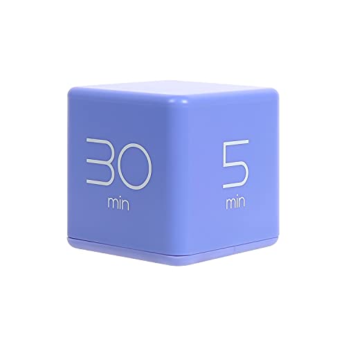 mooas Cube Timer, Flip, Block, Productivity, Time Management (Violet) | 5/10/20/30 Min Countdown Timer, Battery Operated, 2-Level Alarm Vol, Easy to Use, ADHD, Exercise, Study, Cooking - color: Violet
