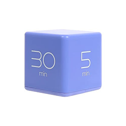 mooas Cube Timer, Flip, Block, Productivity, Time Management (Violet) | 5/10/20/30 Min Countdown Timer, Battery Operated, 2-Level Alarm Vol, Easy to Use, ADHD, Exercise, Study, Cooking - color: Violet