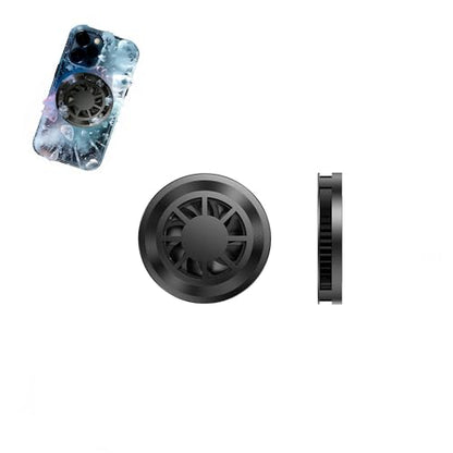 Magnetic Phone Cooler,for iPhone 16/17 Pro Max, iPad, Android – All Aluminum Body, Semiconductor Cooling Fan, 2-Speed Control，for Mobile Games and Live Streaming (L08)