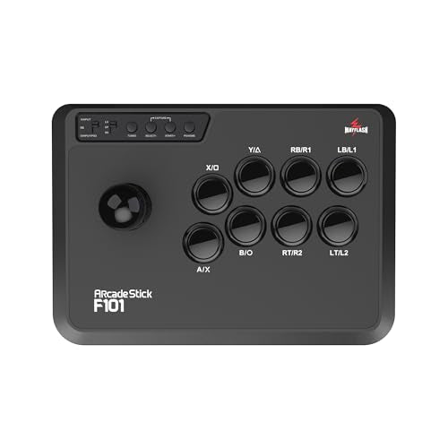 MAYFLASH Arcade Fighting Stick F101 for Switch/Switch 2, PC Windows, PS3, Android, NeoGeo mini, SEGA MEGA Drive mini, GENESIS mini