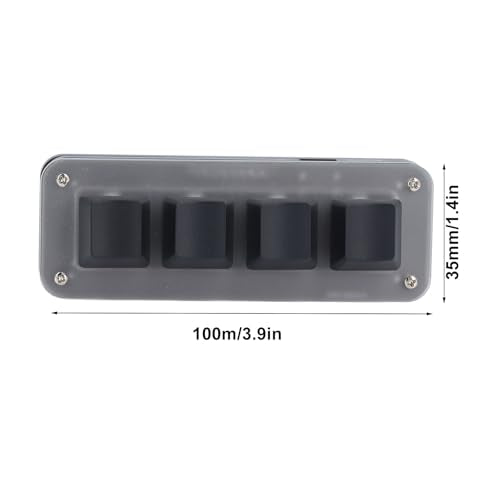 Gugxiom Mini 4 Key Keypad, One Handed Mechanical Gaming Keyboard, USB C Wired Programmable Keyboard, Red Switch, with RGB Light