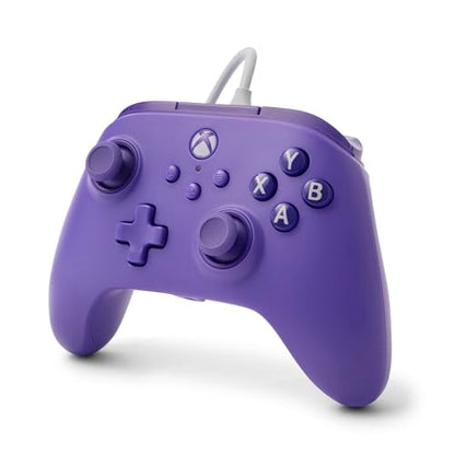 PowerA Wired Controller for Xbox Series X|S - Violet, gamepad, video game/gaming controller, works with Xbox One, Officially Licensed (Amazon Exclusive) - style: Violet
