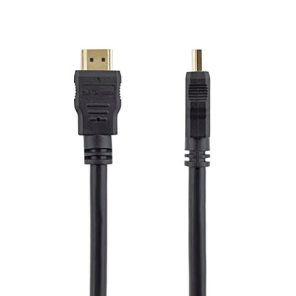 StarTech.com 1m (3ft) HDMI Cable - 4K High Speed HDMI Cable with Ethernet - UHD 4K 30Hz Video - HDMI 1.4 Cable - Ultra HD HDMI Monitors, Projectors, TVs & Displays - Black HDMI Cord - M/M (HDMM1M) - size: 1 meter