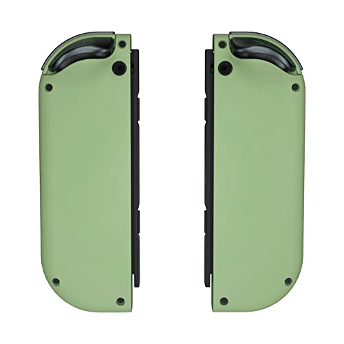 eXtremeRate Matcha Green Housing (D-Pad Version) with Colorful Buttons for Joycon Handheld Controller, DIY Replacement Shell Case for Nintendo Switch & Switch OLED [Only The Shell, NOT The Joycon] - color: Matcha Green