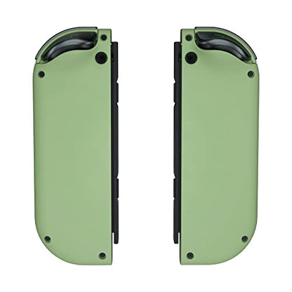 eXtremeRate Matcha Green Housing (D-Pad Version) with Colorful Buttons for Joycon Handheld Controller, DIY Replacement Shell Case for Nintendo Switch & Switch OLED [Only The Shell, NOT The Joycon] - color: Matcha Green