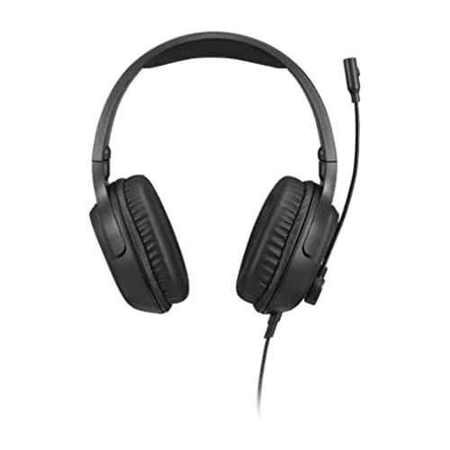 Lenovo IdeaPad H100 Gaming Headset, 50mm Drivers, Stereo Over Ear Headphones with Mic, Padded Earcups, in-Line Volume, GXD1C67963, Black - style: H100